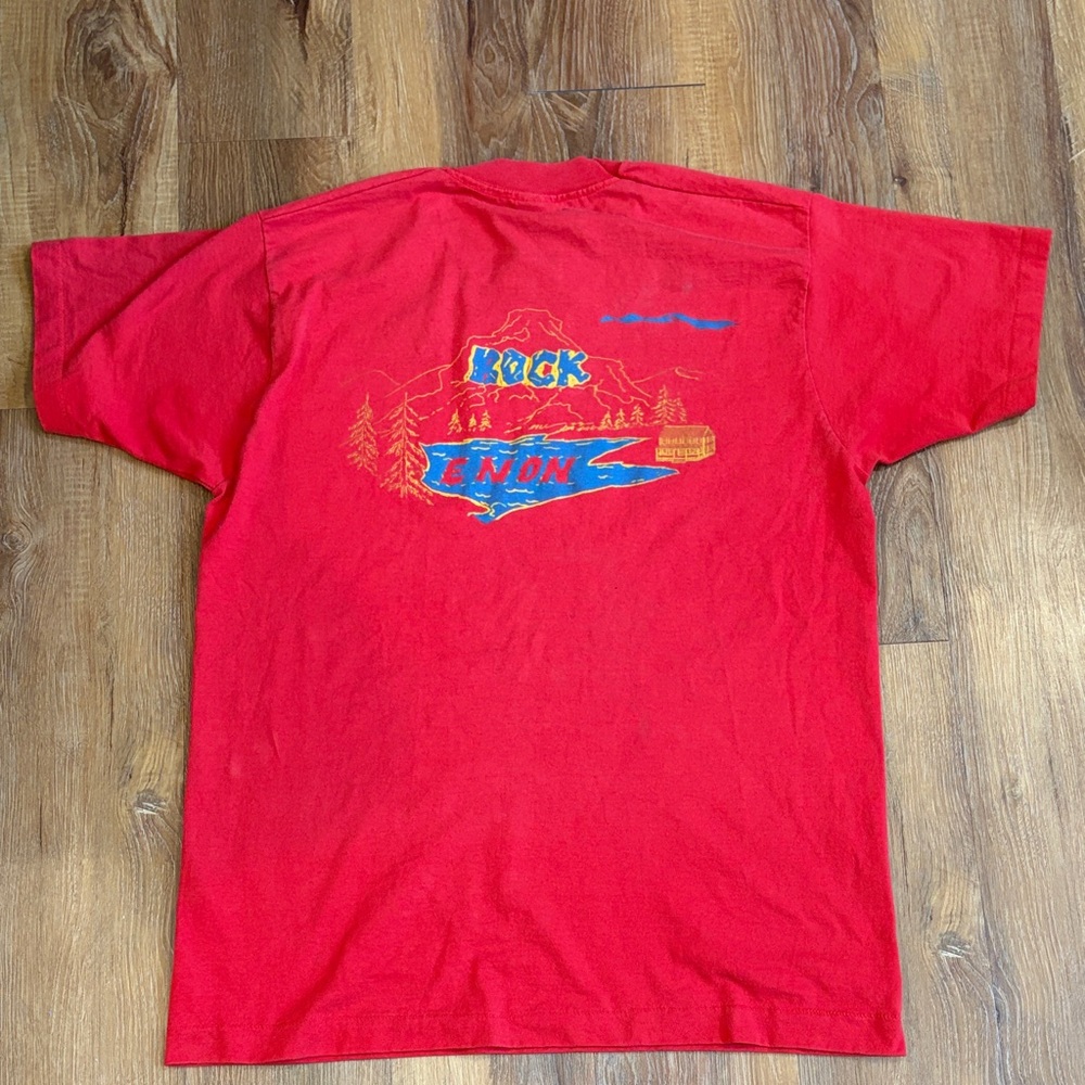 Vintage Boy Scouts of America (BSA) Summer Camp Rock Enon T-Shirt (Size: L)